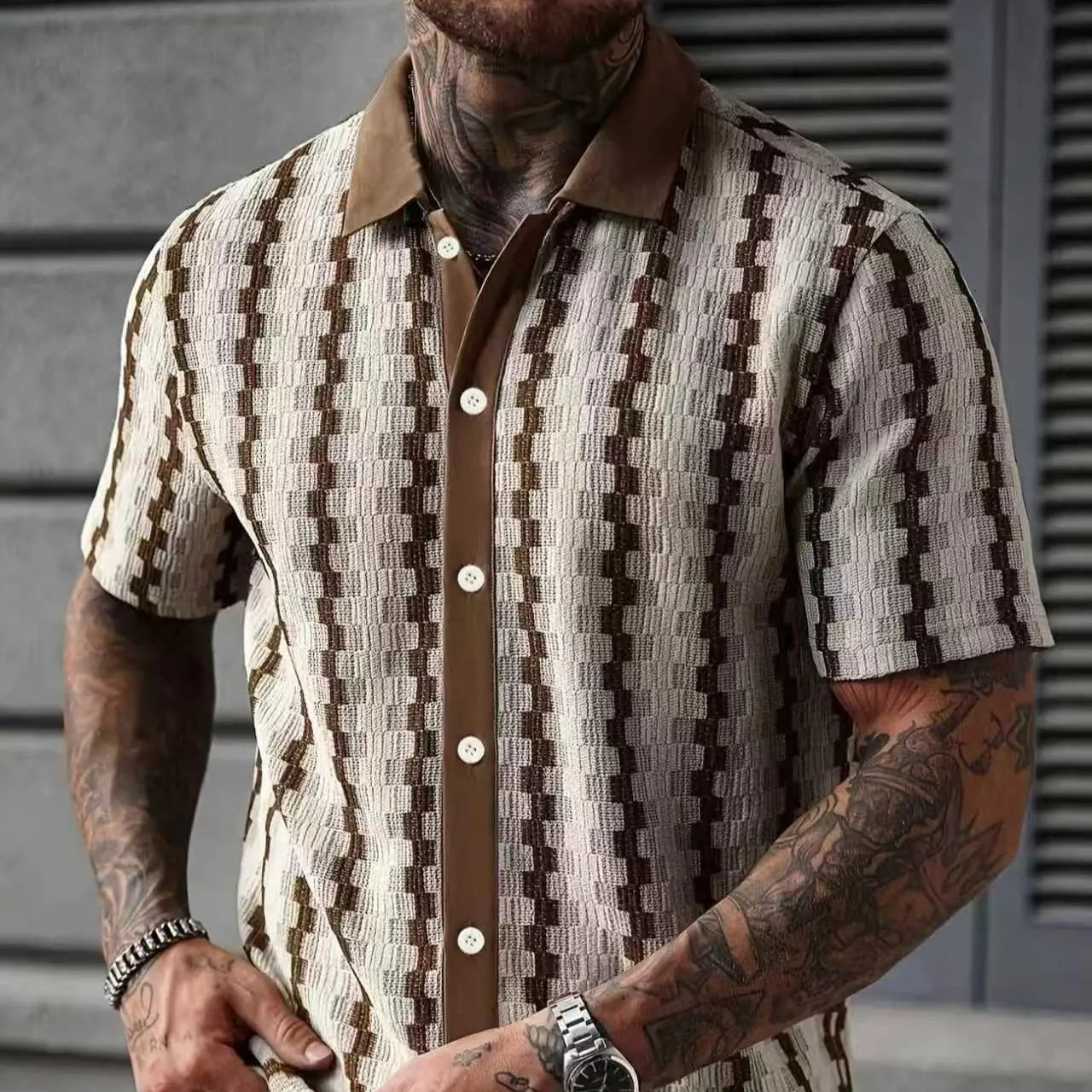 [Stylish Plaid Shirt] Stylish & Elegant Men'S Plaid Shirt - Casual and Versatile Quick Dry Golf