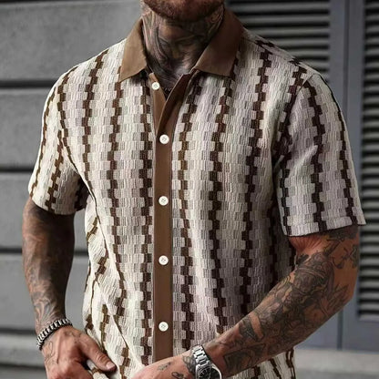 [Stylish Plaid Shirt] Stylish & Elegant Men'S Plaid Shirt - Casual and Versatile Quick Dry Golf
