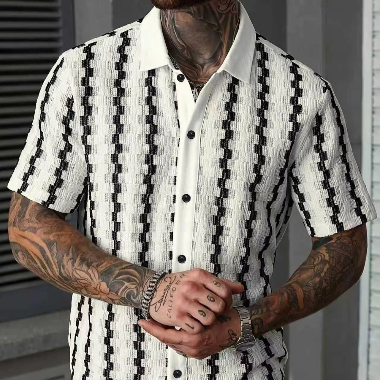 [Stylish Plaid Shirt] Stylish & Elegant Men'S Plaid Shirt - Casual and Versatile Quick Dry Golf