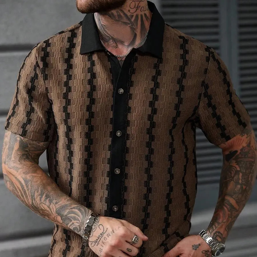 [Stylish Plaid Shirt] Stylish & Elegant Men'S Plaid Shirt - Casual and Versatile Quick Dry Golf