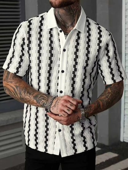 [Stylish Plaid Shirt] Stylish & Elegant Men'S Plaid Shirt - Casual and Versatile Quick Dry Golf